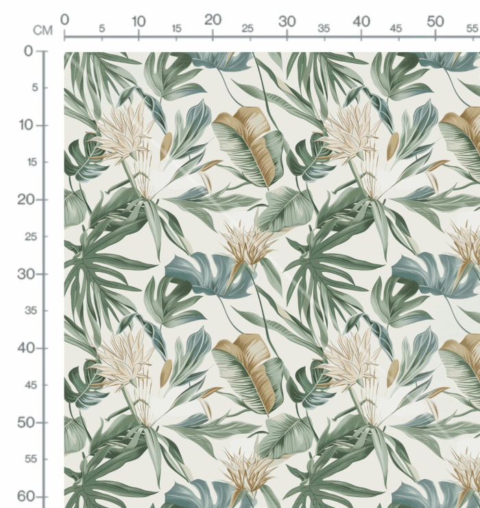 Tissu Feuilles Tropical Jungle, 10 tissus au choix – Image 3