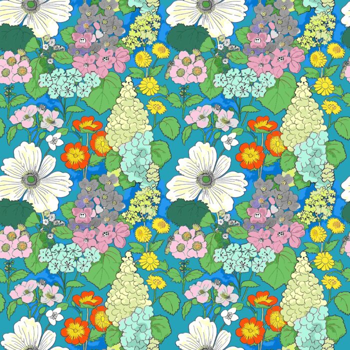 Tissu Fleurs Couleurs Alma, 10 tissus au choix