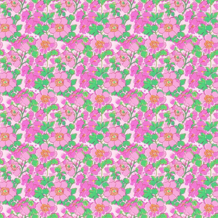 Tissu Fleurs Couleurs Jessie, 10 tissus au choix