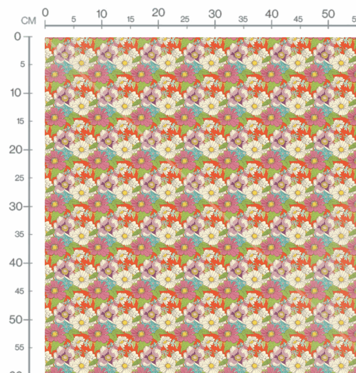 Tissu Fleurs Couleurs Judith, 10 tissus au choix – Image 2