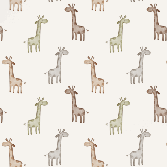 Tissu Imprimé Girafe Couleurs, 10 tissus au choix