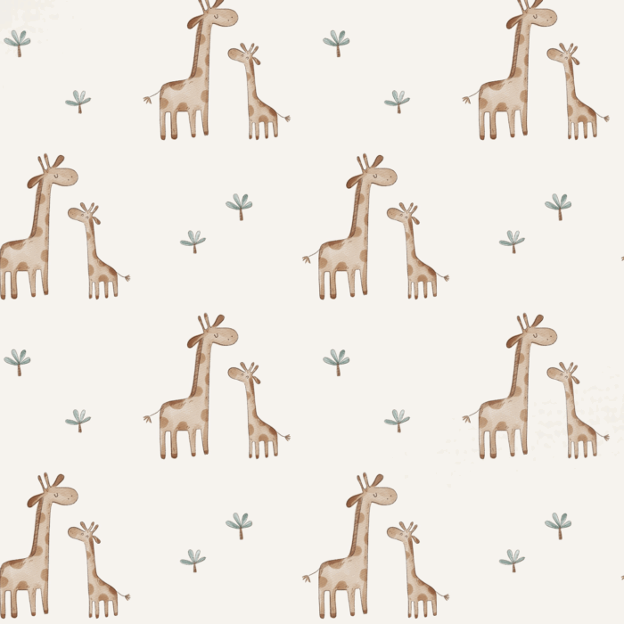 Tissu Imprimé Girafe Maman Et Bebe, 10 tissus au choix
