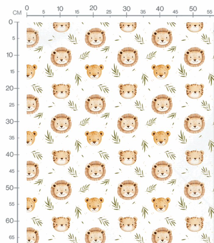 Tissu Imprimé Lion Tigre Leopard, 10 tissus au choix – Image 2