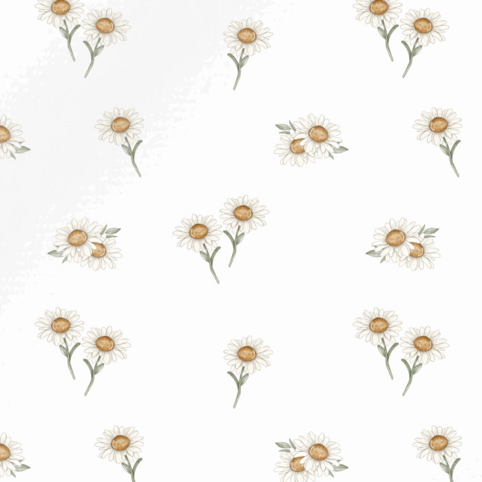 Tissu Imprimé Marguerite Printemps, 10 tissus au choix