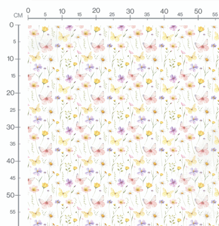 Tissu Imprimé Papillons Couleurs Harmonie, 10 tissus au choix – Image 2