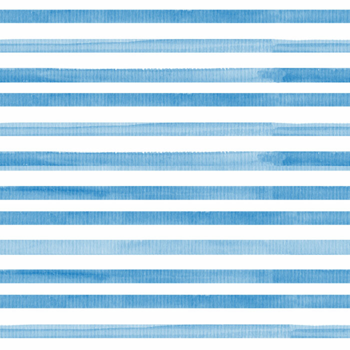 Tissu Imprimé Rayures Aquarelle Bleu Ocean, 10 tissus au choix