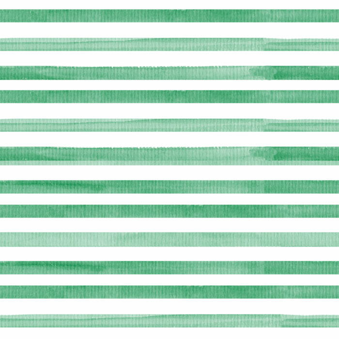 Tissu Imprimé Rayures Aquarelle Vert Feuille, 10 tissus au choix