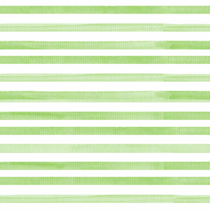 Tissu Imprimé Rayures Aquarelle Vert Pomme, 10 tissus au choix