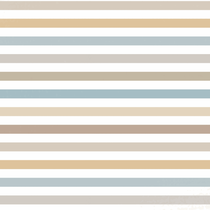 Tissu Imprimé Rayures Bleu et Beige, 10 tissus au choix