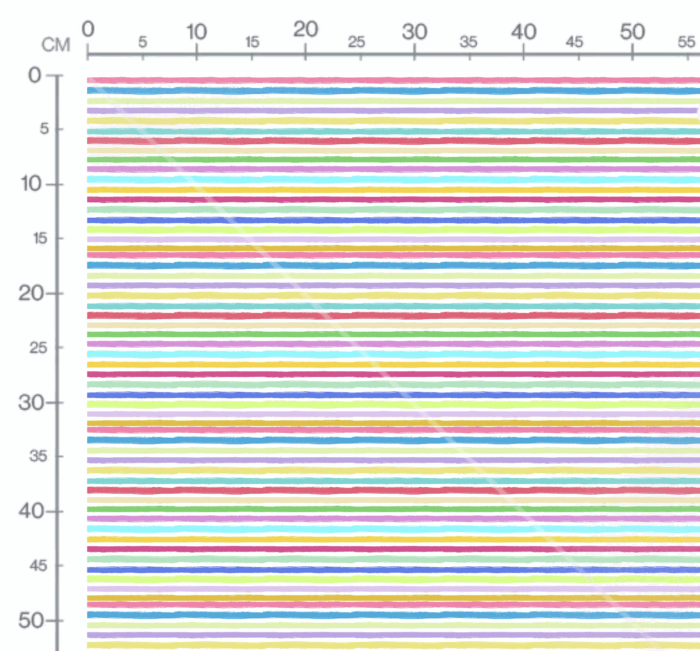 Tissu Imprimé Rayures Crayon Couleurs, 10 tissus au choix – Image 2