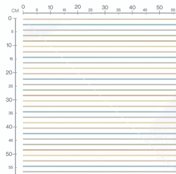 Tissu Imprimé Rayures Fines Bleu et Terre, 10 tissus au choix – Image 2
