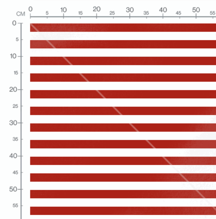 Tissu Imprimé Rayures Rouges 25mm, 10 tissus au choix – Image 2