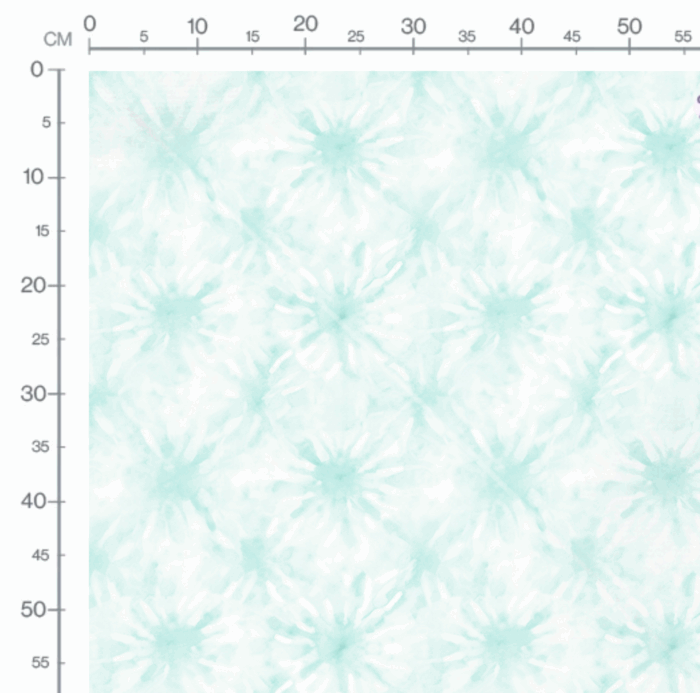 Tissu Tie and Dye Bleu Turquoise, 10 tissus au choix – Image 2