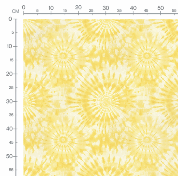 Tissu Tie and Dye Jaune, 10 tissus au choix – Image 2