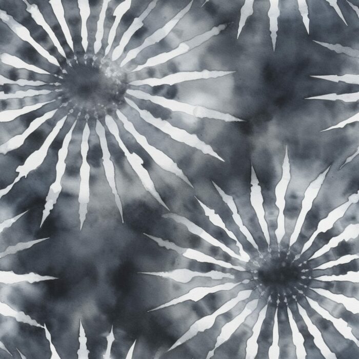 Tissu Tie and Dye Noir, 10 tissus au choix