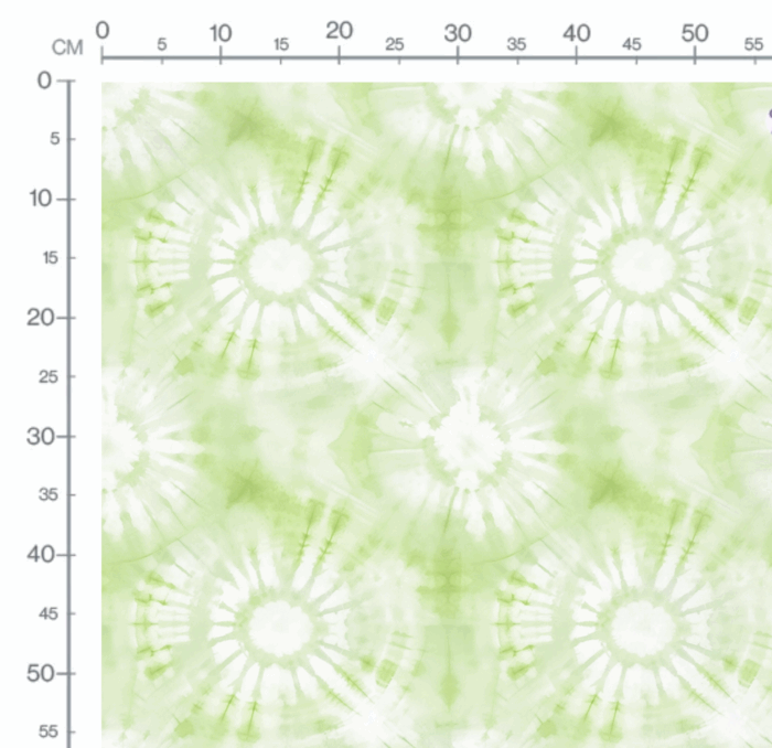Tissu Tie and Dye Vert Clair, 10 tissus au choix – Image 2