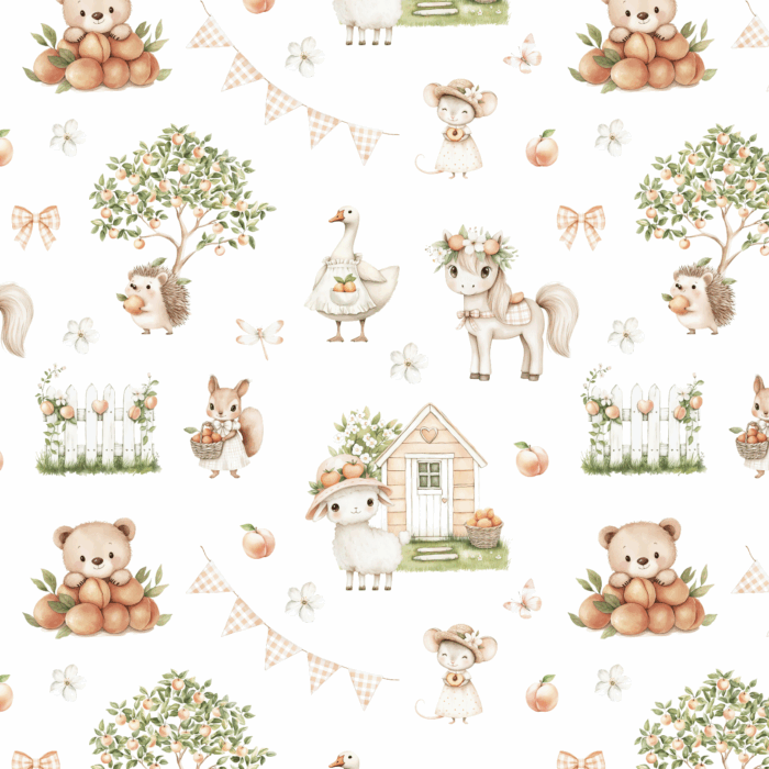 Tissu Exclusif Animaux Pêches, 10 tissus au choix