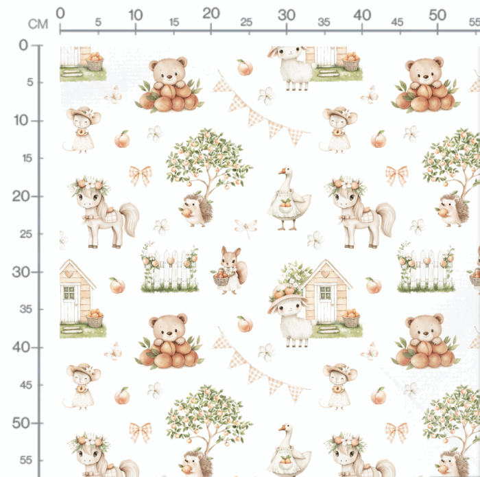 Tissu Exclusif Animaux Pêches, 10 tissus au choix – Image 2