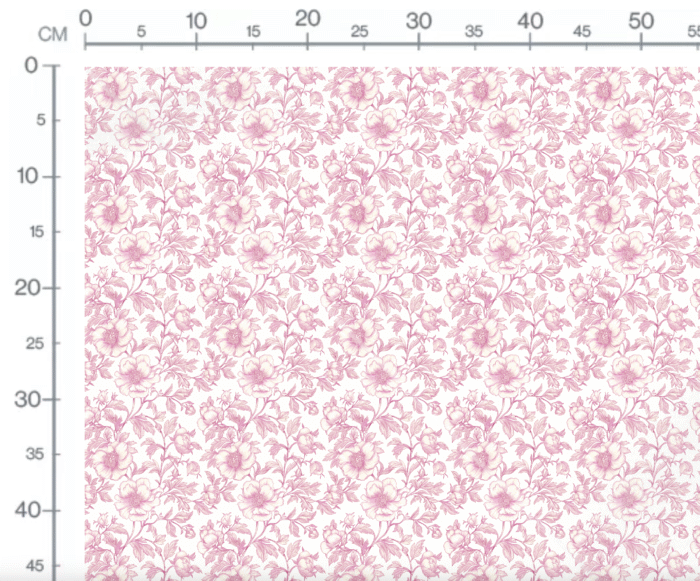 Tissu Inspiration Toile de Jouy Pivoines Rose, 11 tissus au choix – Image 3