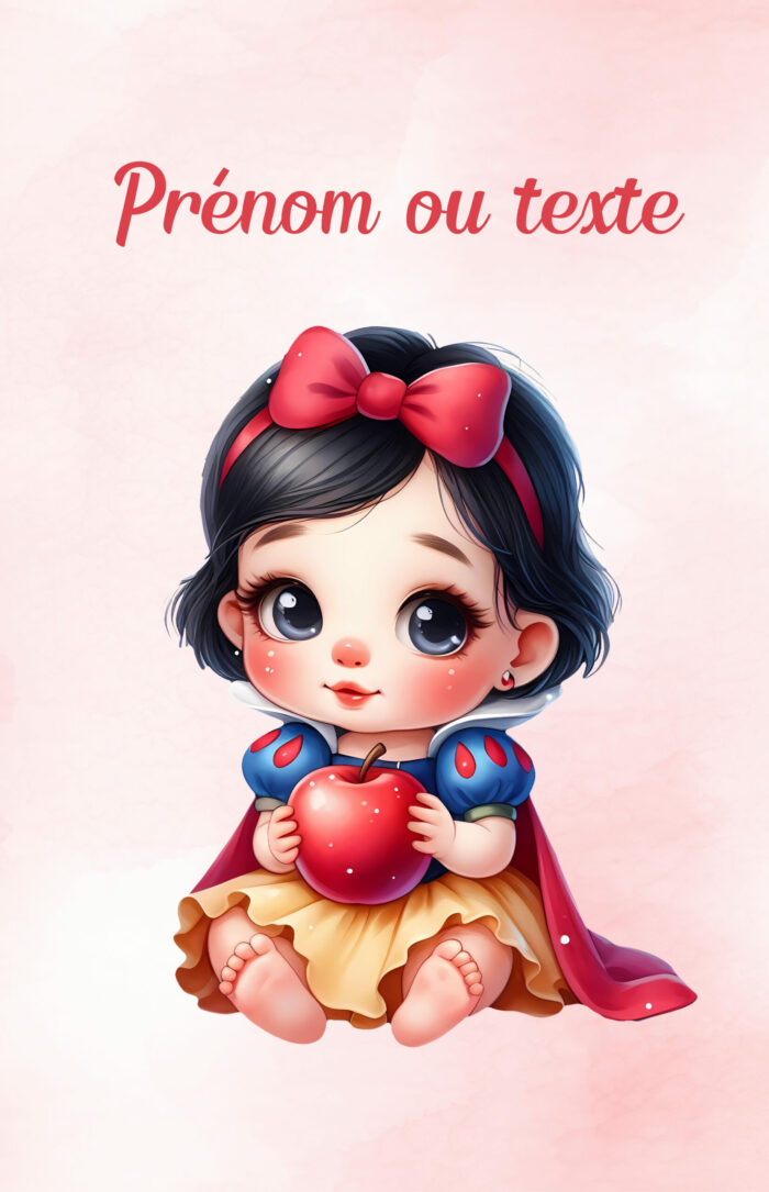 Panneau Couverture Bébé Princesse Pomme