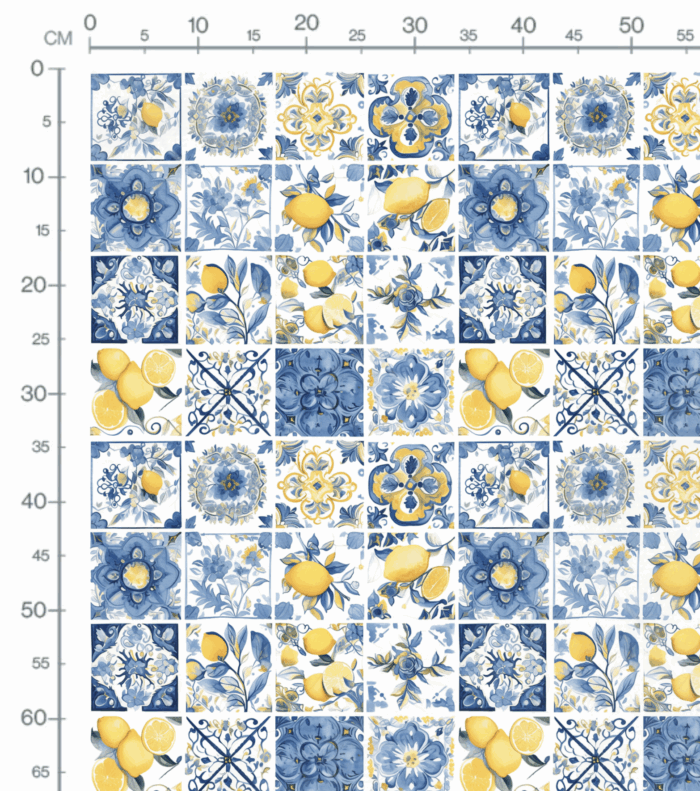 Tissu Imprimé Carreaux Sud Mosaique, 11 tissus au choix – Image 2