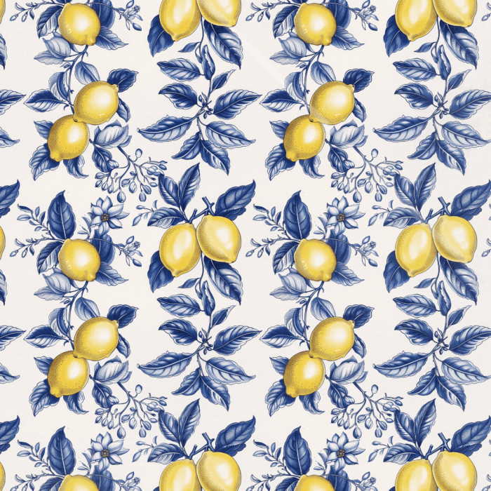 Tissu Imprimé Citrons Elegance, 11 tissus au choix