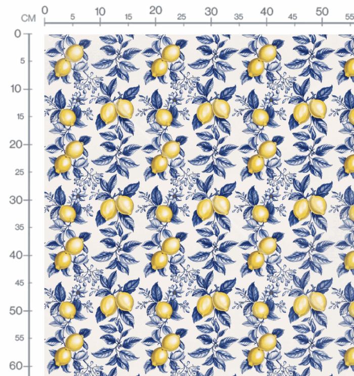 Tissu Imprimé Citrons Elegance, 11 tissus au choix – Image 3