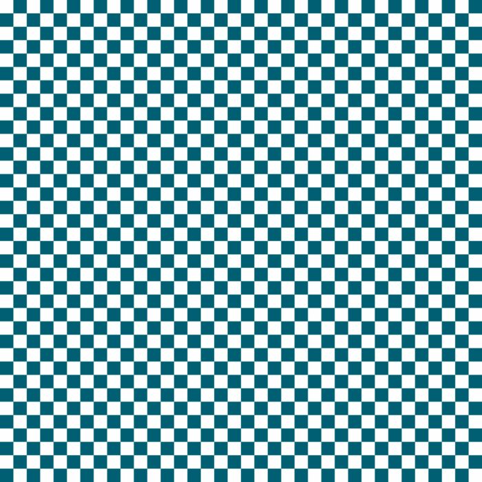 Tissu Imprimé Damier 19 Bleu Pétrole, 10 tissus au choix