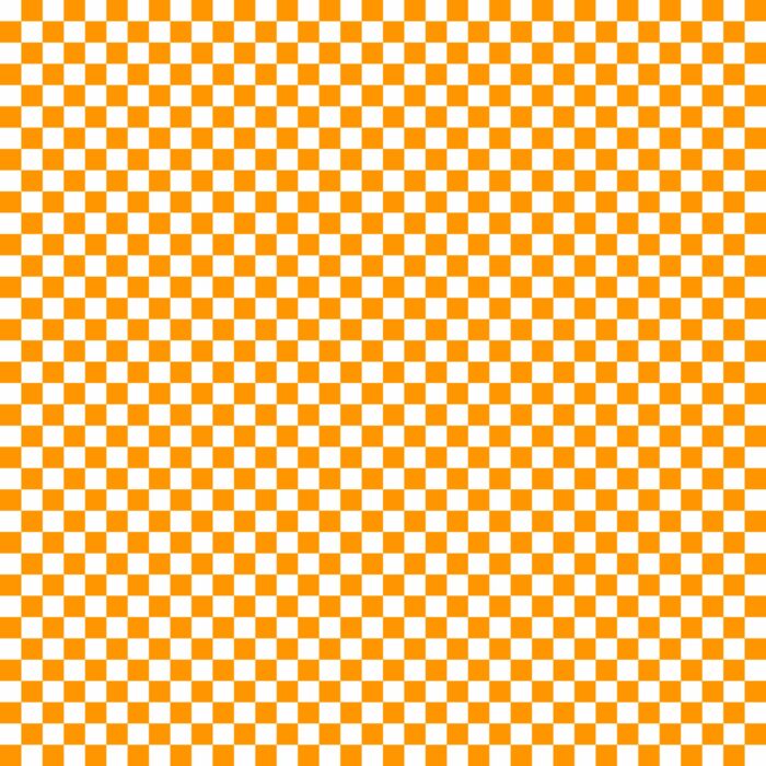 Tissu Imprimé Damier 45 Orange, 10 tissus au choix