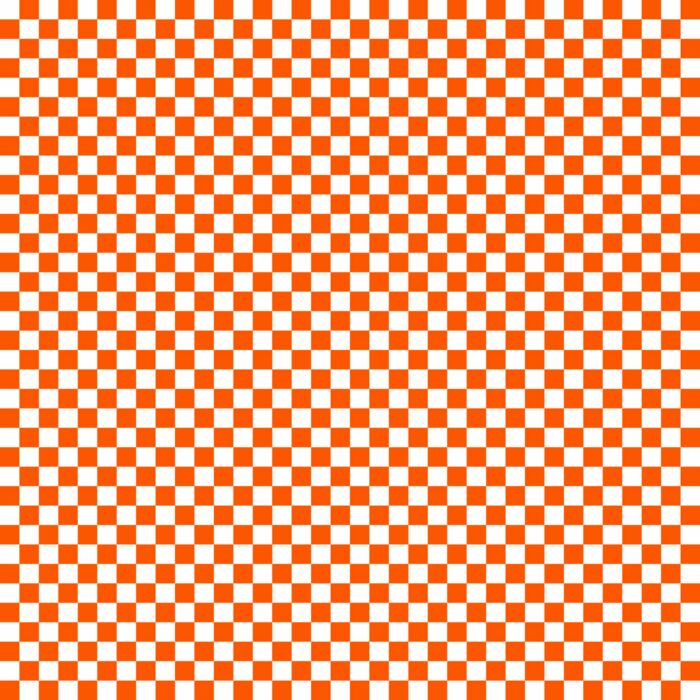 Tissu Imprimé Damier 46 Rouge Orange, 10 tissus au choix