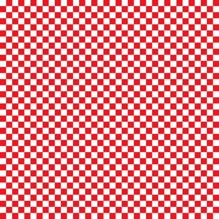 Tissu Imprimé Damier 55 Rouge, 10 tissus au choix