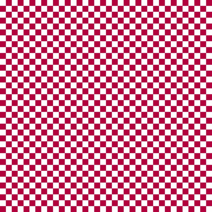 Tissu Imprimé Damier 60 Rouge Framboise, 10 tissus au choix