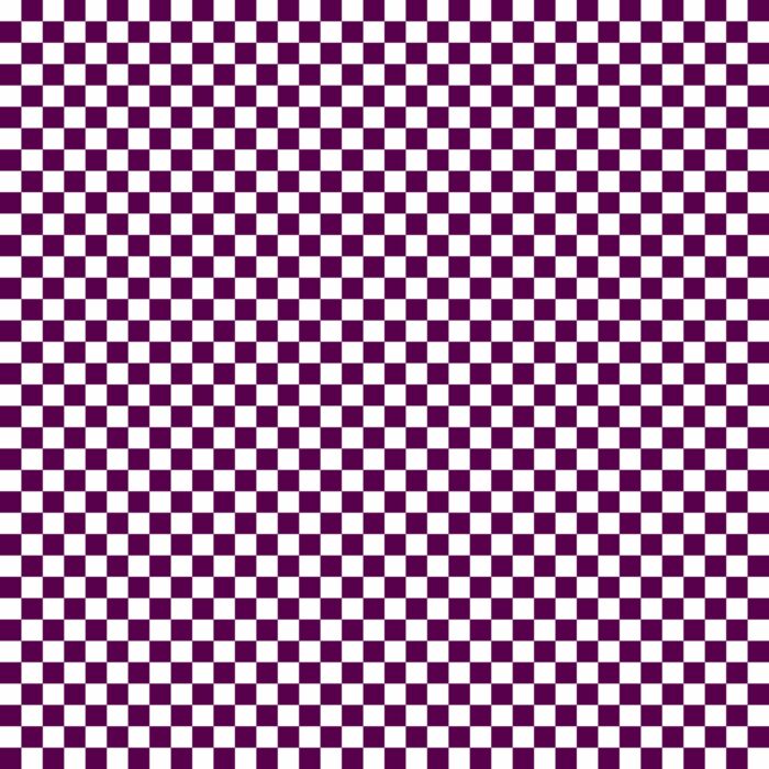 Tissu Imprimé Damier 69 Prune, 10 tissus au choix