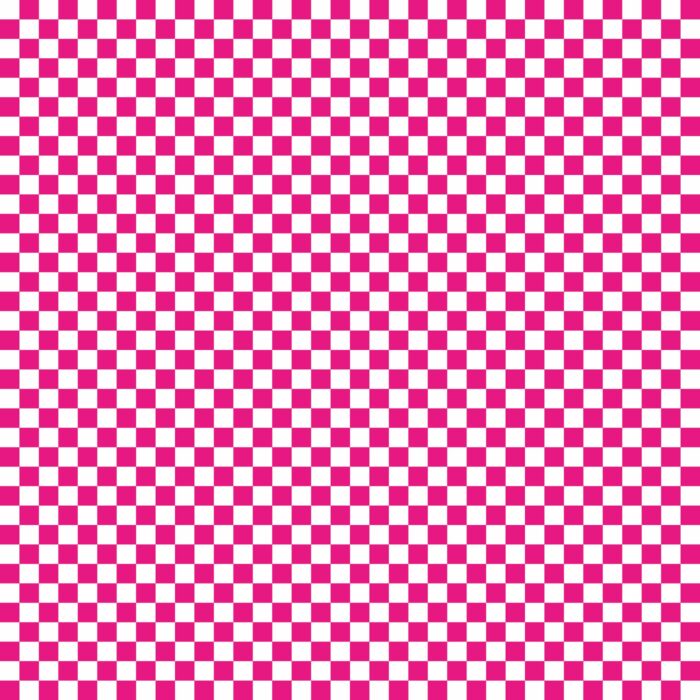 Tissu Imprimé Damier 75 Rose Fuchsia, 10 tissus au choix