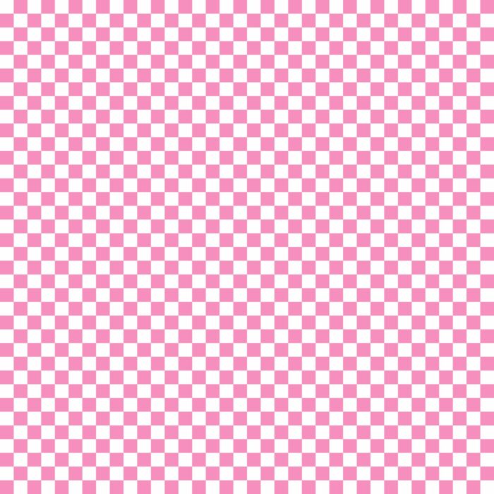 Tissu Imprimé Damier 77 Rose Barbie, 10 tissus au choix
