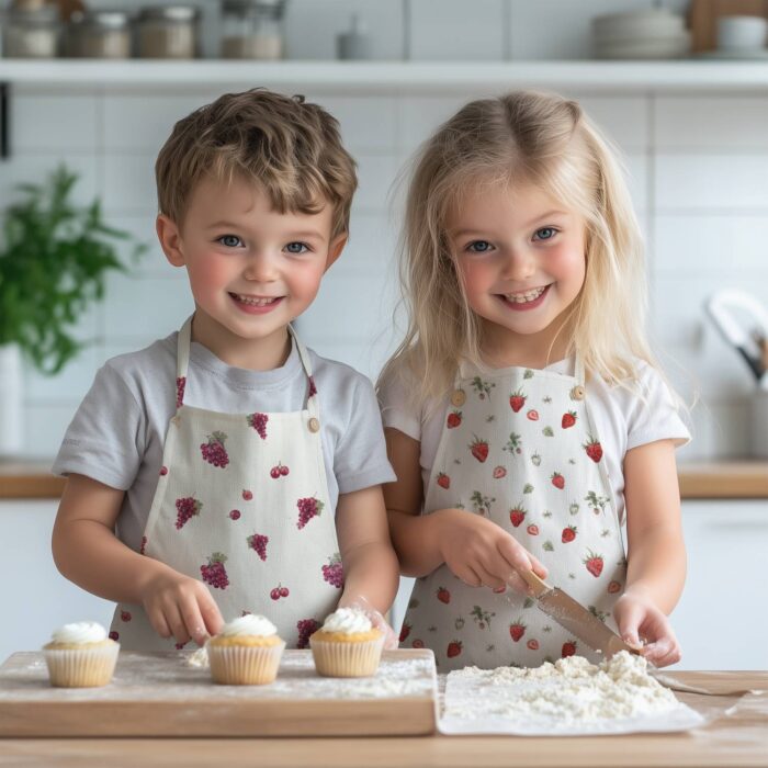 Tissu Imprimé Fruits Raisins Crème, 10 tissus au choix – Image 3