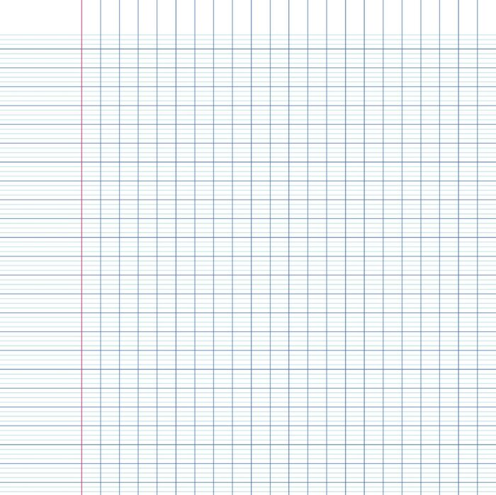 Tissu Imprimé Cahier Ecole, 10 tissus au choix