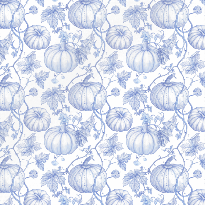 Tissu Automne Toile de Jouy Citrouille, 11 tissus au choix