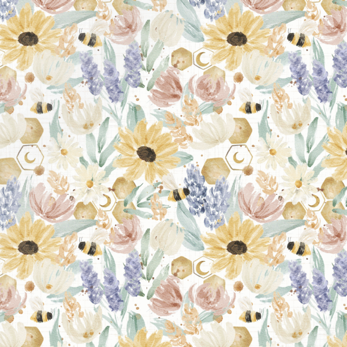 Tissu Imprimé Fleurs d'Été Vintage, 11 tissus au choix