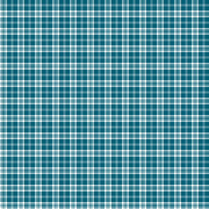 Tissu Imprimé Tartan Boho 42 Vert Canard, 10 tissus au choix