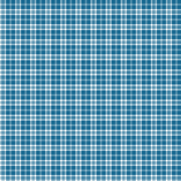 Tissu Imprimé Tartan Boho 40 Bleu, 10 tissus au choix