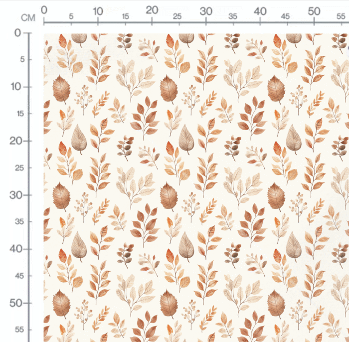 Tissu imprimé Feuilles Automne Poésie, 11 tissus au choix – Image 2