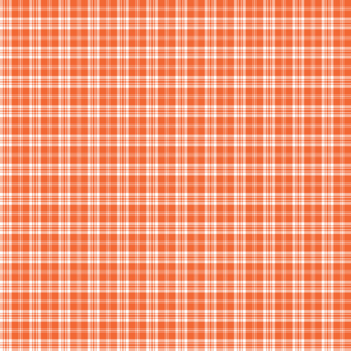Tissu Imprimé Tartan Boho 10 Orange Rouge, 10 tissus au choix