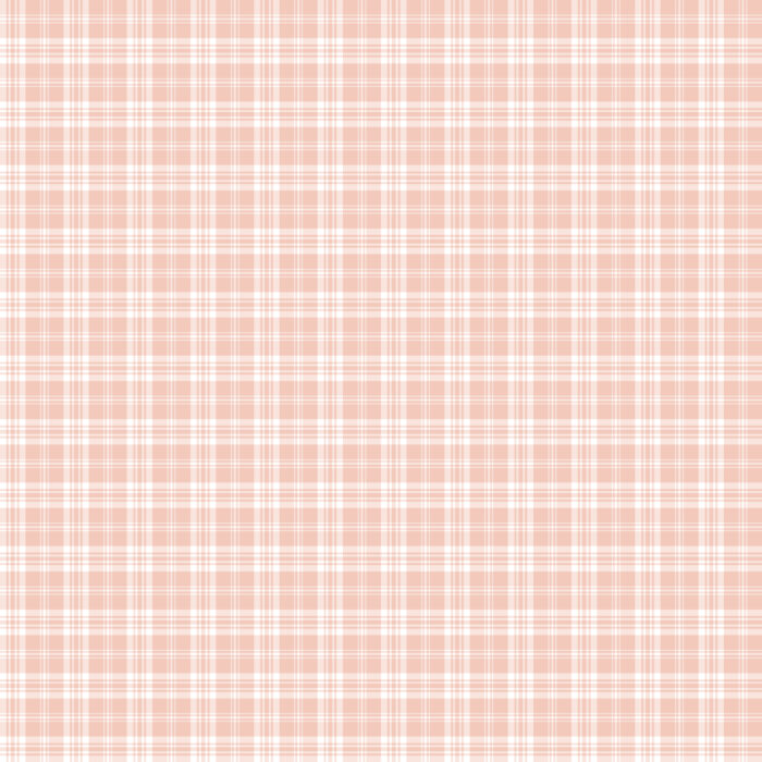 Tissu Imprimé Tartan Boho 15 Rose Saumon, 10 tissus au choix