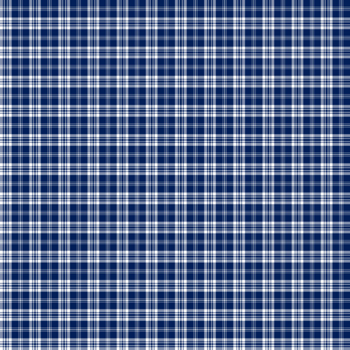 Tissu Imprimé Tartan Boho 45 Bleu Foncé, 10 tissus au choix