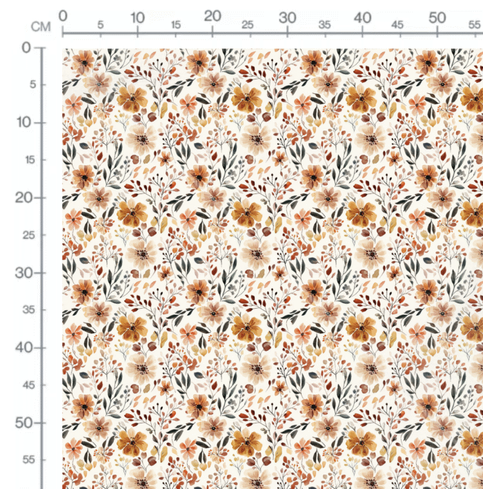 Tissu Imprimé Fleurs d'Automne Poésie, 11 tissus au choix – Image 2