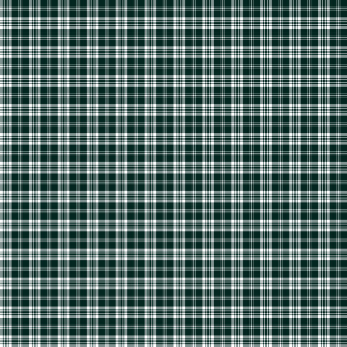 Tissu Imprimé Tartan Boho 01 Vert Foncé, 10 tissus au choix