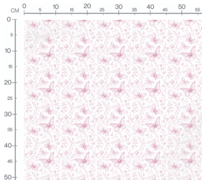 Tissu Inspiration Toile de Jouy Papillons Rose, 11 tissus au choix – Image 2