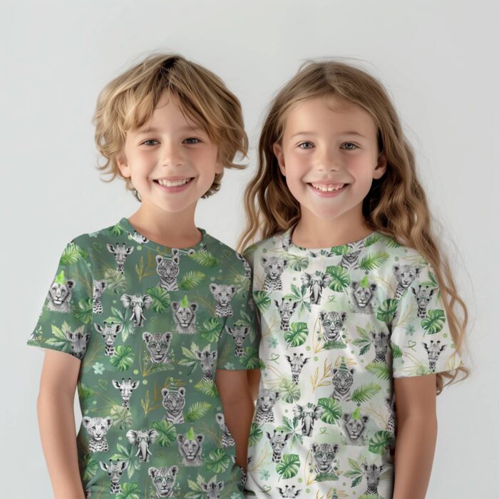Tissu Exclusif Safari Vert Fete Vert, 11 tissus au choix – Image 3