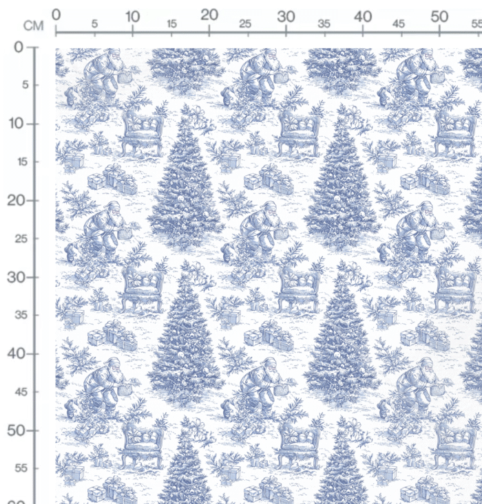 Tissu Joyeux Noel Toile de Jouy, 11 tissus au choix – Image 2